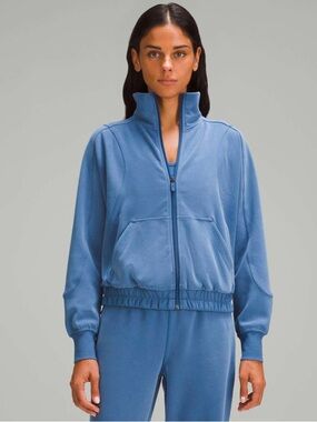 Lululemon Brushed Softstreme Funnel-Neck Zip Up
